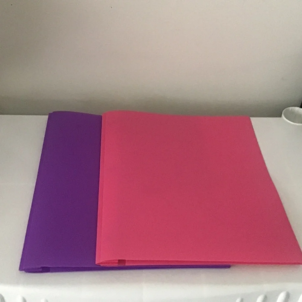 2 plastic folders work,office, school